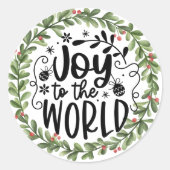 Doe mee aan de Wereldwijde Waterverf Ronde Sticker (Voorkant)