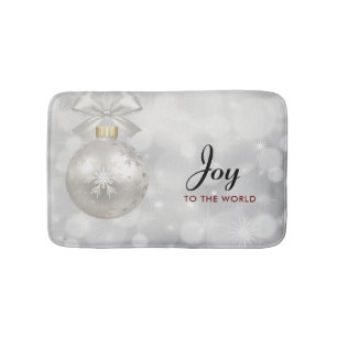 Doe mee aan de World Elegant Silver Kerstbal Badmat