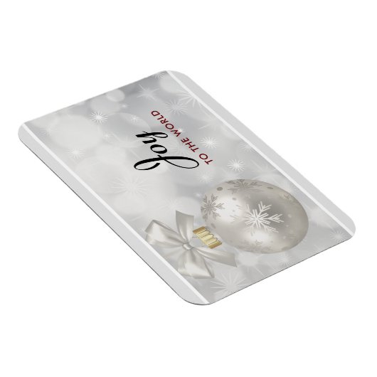 Doe mee aan de World Elegant Silver Kerstbal Magneet (Rechterzijde)
