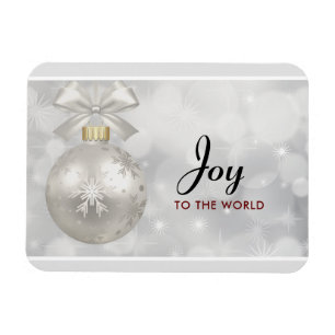 Doe mee aan de World Elegant Silver Kerstbal Magneet