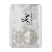 Doe mee aan de World Elegant Silver Kerstbal Magneet (Verticaal)