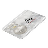 Doe mee aan de World Elegant Silver Kerstbal Magneet (Linkerzijde)