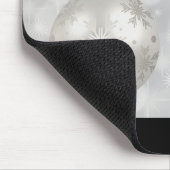 Doe mee aan de World Elegant Silver Kerstbal Muismat (Hoek)