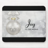 Doe mee aan de World Elegant Silver Kerstbal Muismat (Voorkant)