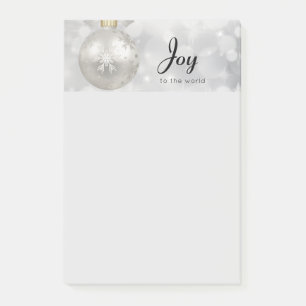 Doe mee aan de World Elegant Silver Kerstbal Post-it® Notes