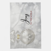 Doe mee aan de World Elegant Silver Kerstbal Theedoek (Verticaal)