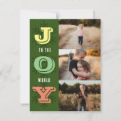 Doe mee aan de World Holiday Family Photo Collage  Feestdagenkaart (Voorkant)