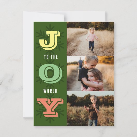 Doe mee aan de World Holiday Family Photo Collage  Feestdagenkaart (Voorkant)