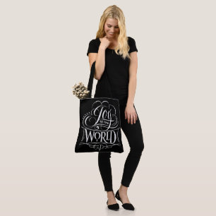 Doe mee aan de World Kerstalkboard Calligrafie Tote Bag
