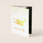 Doe mee aan de World Kerstfeestdag - Real Gold Folie Kaarten (Voorkant)