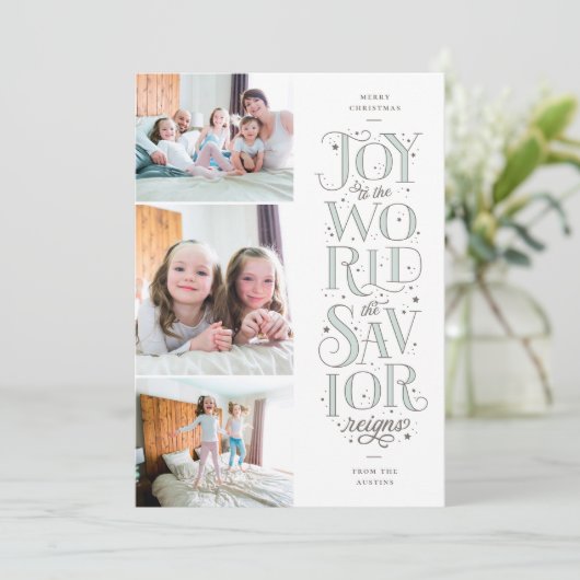 Doe mee aan de World Religious kerstKaart (Staand voorkant)