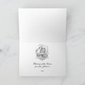 Doe mee aan de World Religious Kerstkalligrafie Feestdagen Kaart (Binnen)