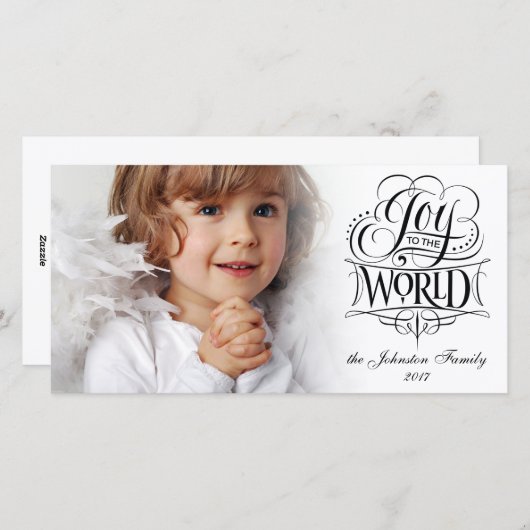 Doe mee aan de World Religious Kerstkalligrafie Feestdagenkaart (Voorkant / Achterkant)