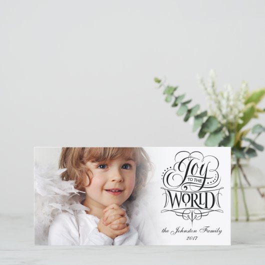 Doe mee aan de World Religious Kerstkalligrafie Feestdagenkaart (Staand voorkant)