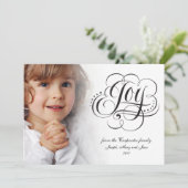 Doe mee aan de World Religious Kerstkalligrafie Feestdagenkaart (Staand voorkant)