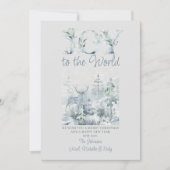 Doe mee aan de World Snowy Forest  Typografie Feestdagenkaart (Voorkant)