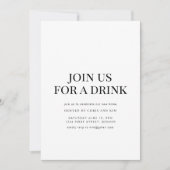 Doe mee aan een Drink housewarming party Kaart (Voorkant)