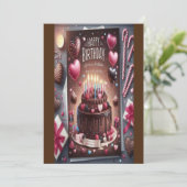 Doe mee aan een feestje (taartdag) kaart (Staand voorkant)