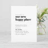 Doe mee aan een Housewarming Party Invite Kaart (Staand voorkant)