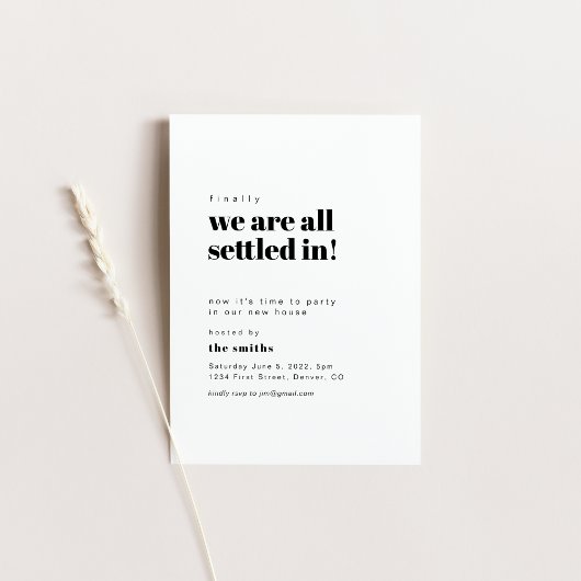 Doe mee aan een Housewarming Party Invite Kaart