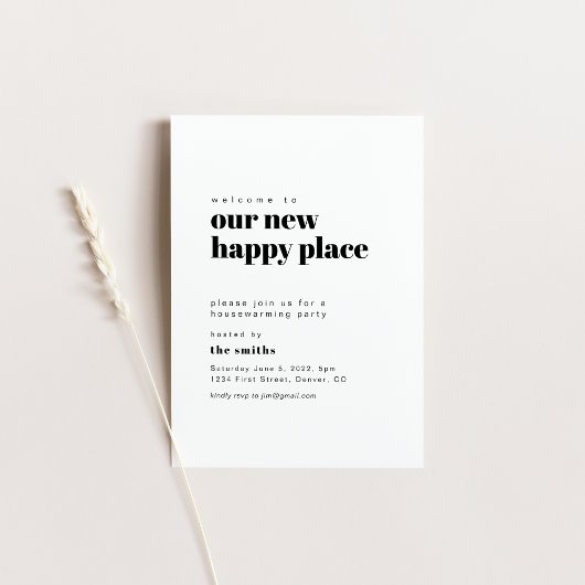 Doe mee aan een Housewarming Party Invite Kaart