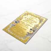 Doe mee aan een magische viering van de liefde: folie uitnodiging (Gedraaid)