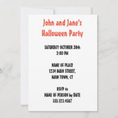 Doe mee aan een uitnodiging voor een spoky Hallowe (Achterkant)