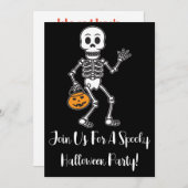 Doe mee aan een uitnodiging voor een spoky Hallowe (Voorkant / Achterkant)