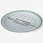 Doe mee aan een verrassingsgolffeest papieren bordje (Gekanteld)