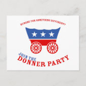 Doe mee aan het Briefkaart van de Donner Party (Voorkant)