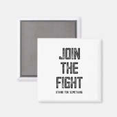 Doe mee aan het gevecht magneet (Voorkant / Achterkant)