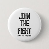 Doe mee aan het gevecht ronde button 5,7 cm (Voorkant)