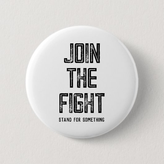 Doe mee aan het gevecht ronde button 5,7 cm (Voorkant)