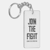 Doe mee aan het gevecht sleutelhanger (Voorkant Links)