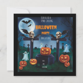 "Doe mee aan het Griezelnacht Begraafplaats Hallow Kaart
