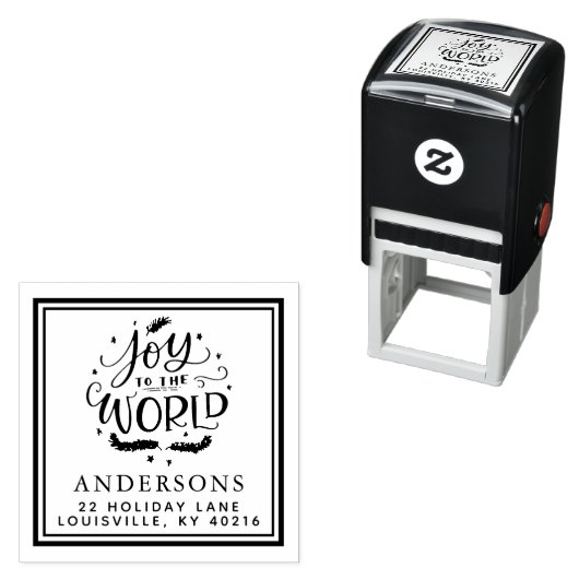 Doe mee aan het kerstadres van de wereld  zelfinktende stempel (In situ)