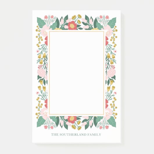 Doe mee aan het Lijst van Floral Garden Elegant Fo Post-it® Notes (Voorkant)
