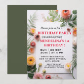 Doe mee aan het vieren van Baby's eerste jaar! Kaart (Voorkant / Achterkant)