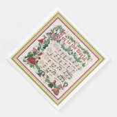 Doe mee aan het wereldlied servet (Hoek)