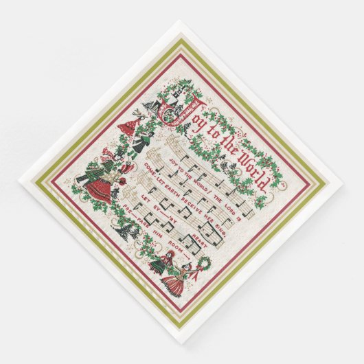 Doe mee aan het wereldlied servet (Hoek)