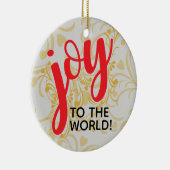 Doe mee aan het wereldwijd gepersonaliseerde keram keramisch ornament (Rechts)