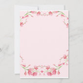 Doe mee aan ons voor de receptie van een bruiloft kaart (Achterkant)