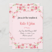 Doe mee aan ons voor de receptie van een bruiloft kaart (Voorkant / Achterkant)