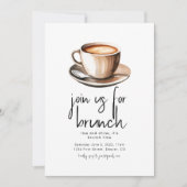Doe mee aan onze brunchfeest uitnodiging template (Voorkant)