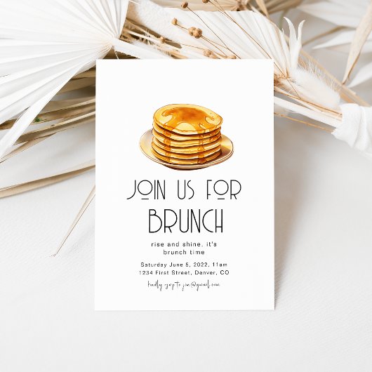 Doe mee aan onze brunchfeest uitnodiging template