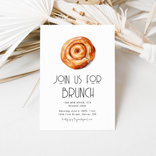 Doe mee aan onze brunchfeest uitnodiging template