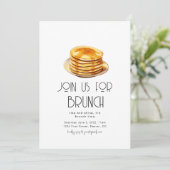 Doe mee aan onze brunchfeest uitnodiging template (Staand voorkant)