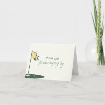 Doe mee aan onze Par-Tee Golf Verjaardag Dankkaart