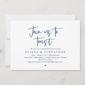 Doe mee aan toast, huwelijksrepetitie kaart (Voorkant)