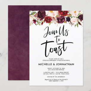 Doe mee aan toast, huwelijksrepetities kaart